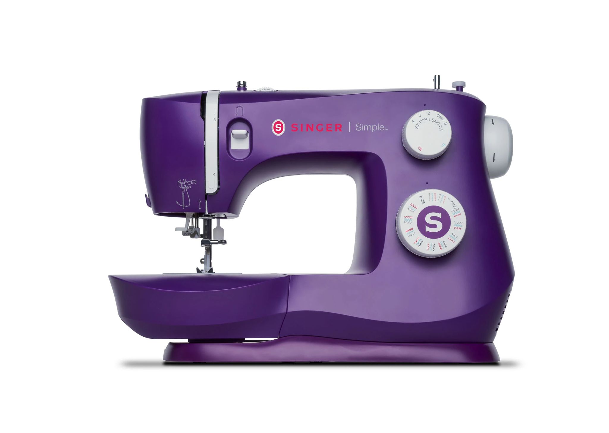 SINGER® Simple™ 3337 Mechanical Sewing Machine, Red 