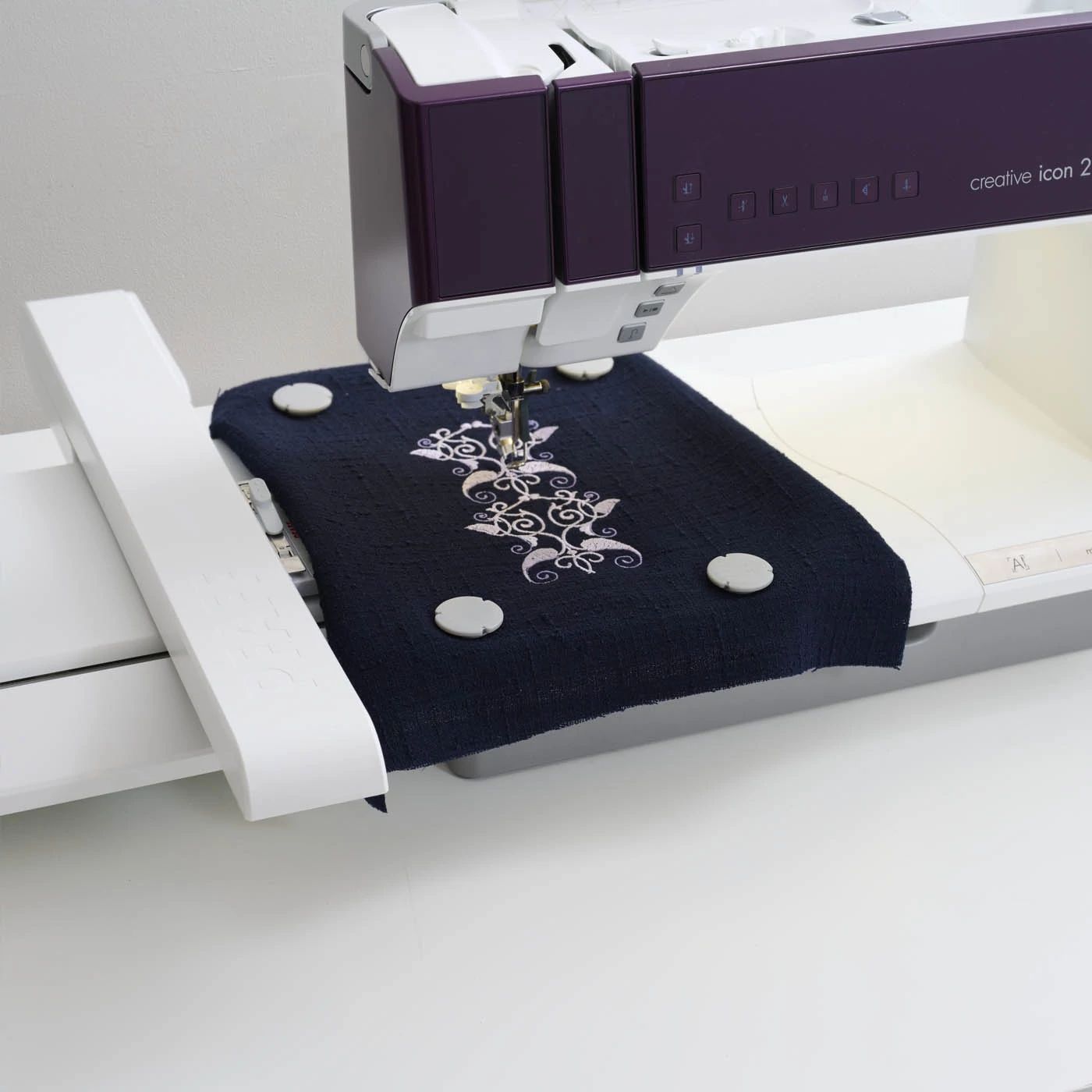 Vintage Sewing Machine Fabric Panel, Size: 4.5 x 4.5