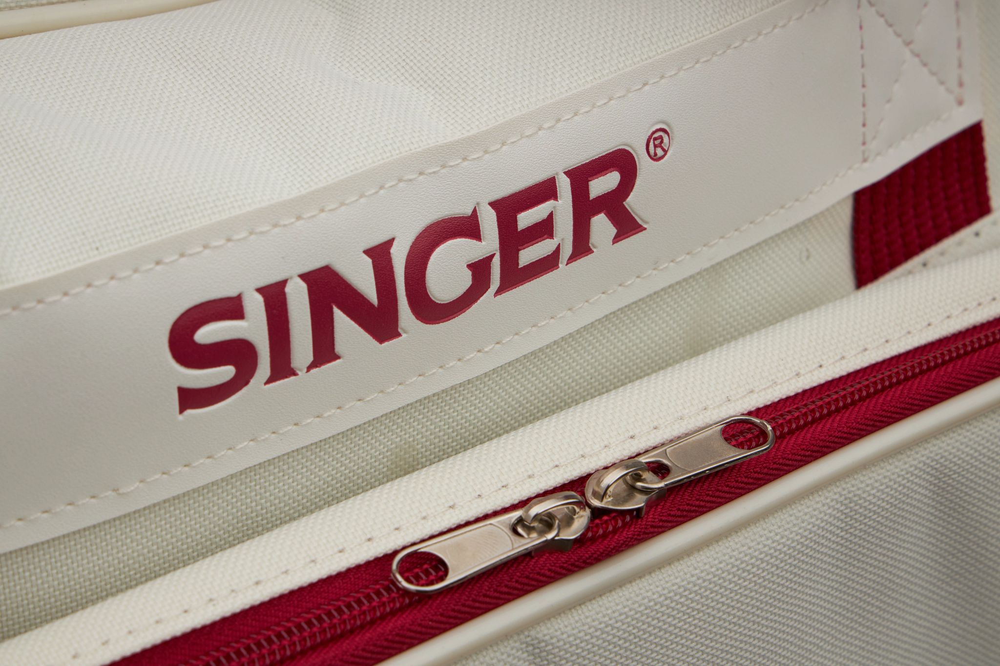 SINGER Cream/Red Universal Tote Bag