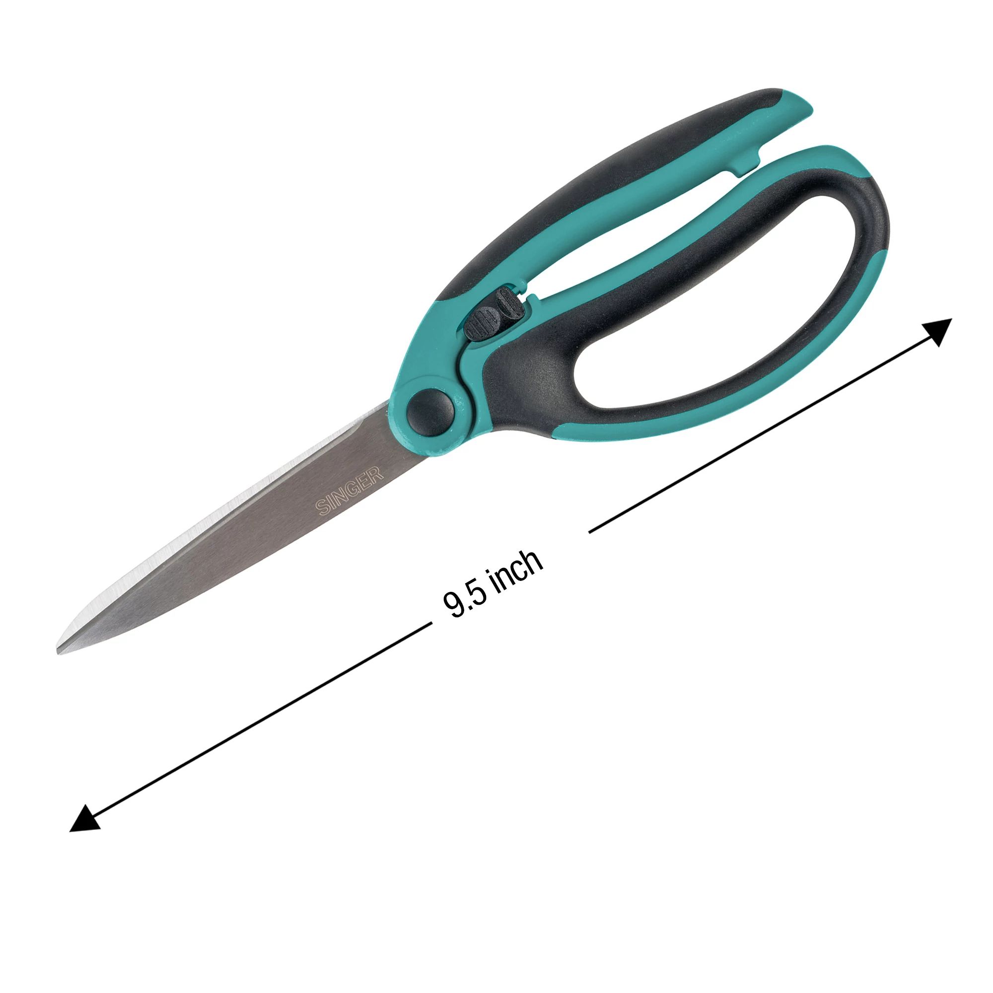 SINGER Heavy Duty Fabric Scissors, 9.5” Dressmaker Shears with