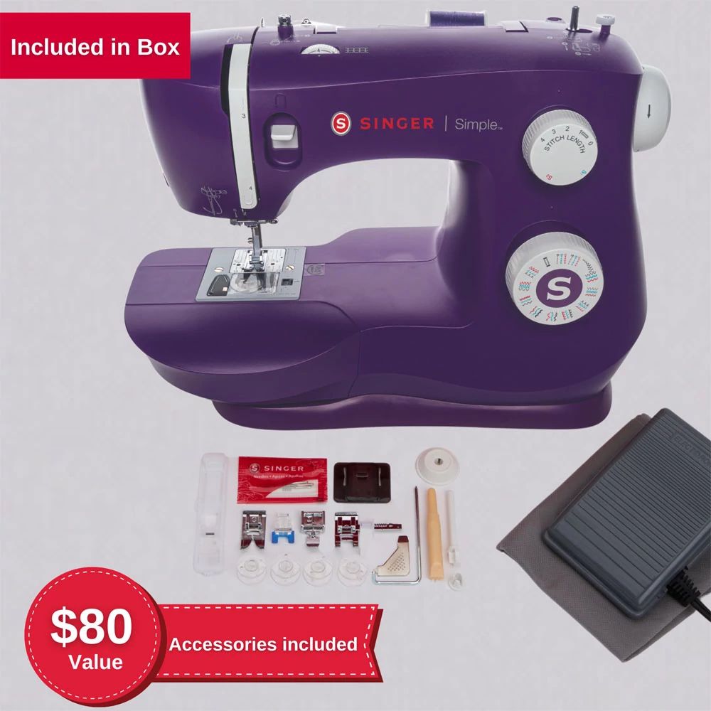 Simple™ 3337 Purple Sewing Machine