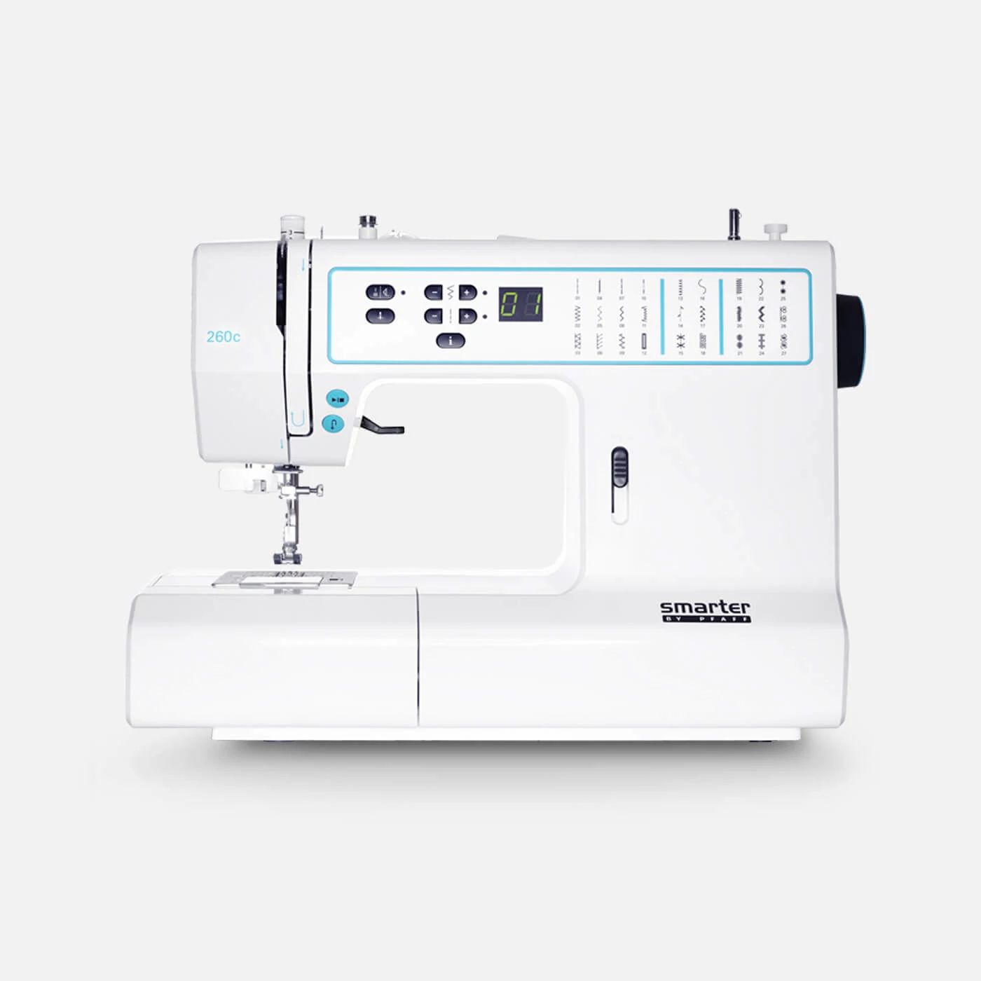 Generic Plastic Sewing Machine Case White 
