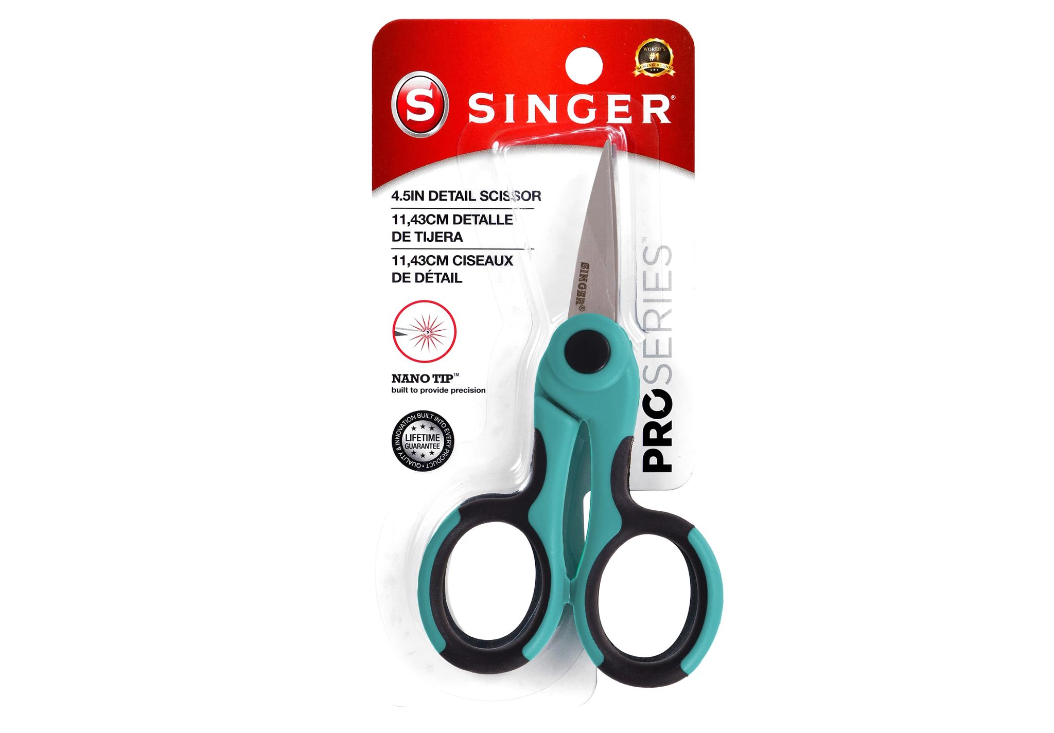 Singer Comfort Grip Craft Scissors 4 inch-Grey