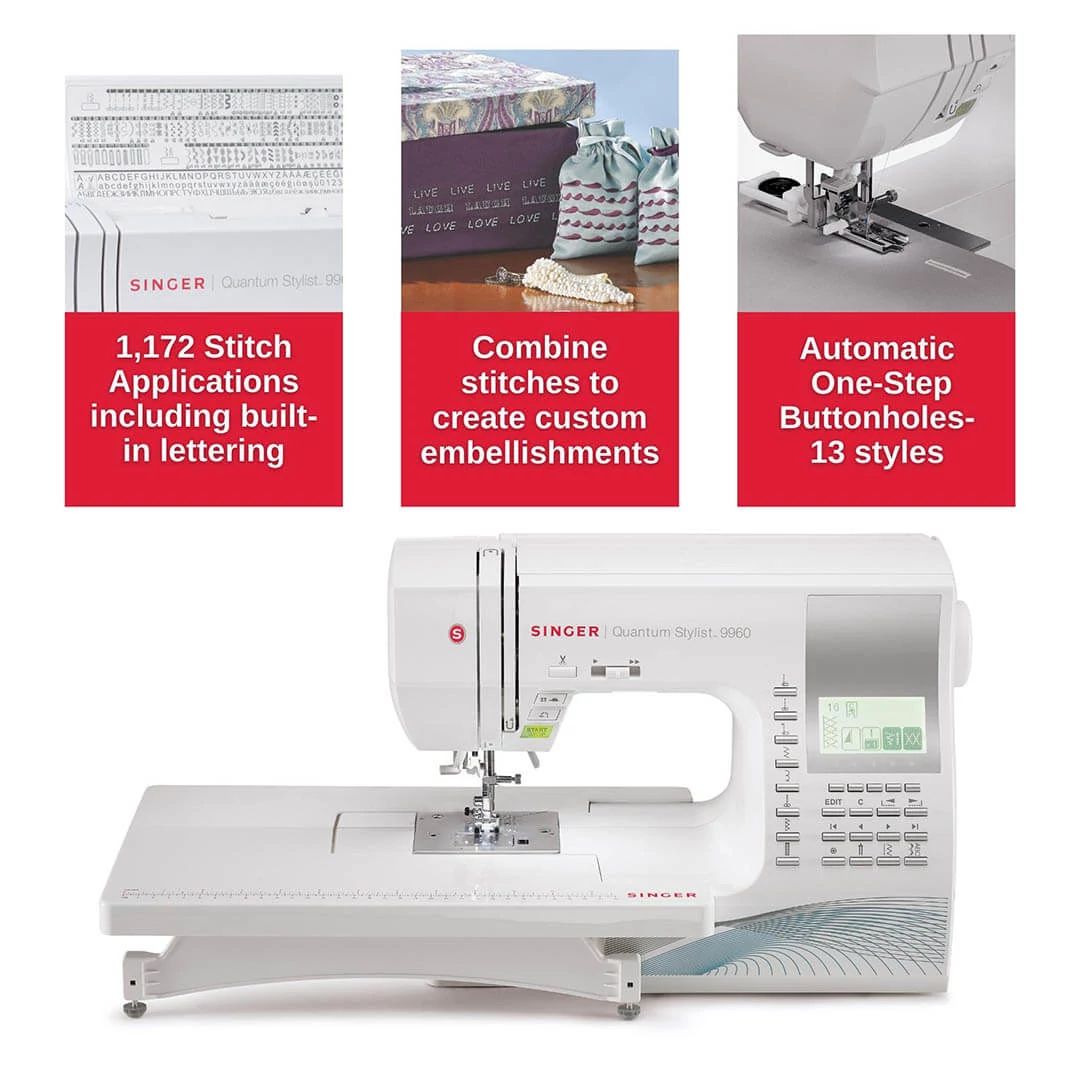 Singer Quantum Stylist 9960 Computerized Sewing Machine