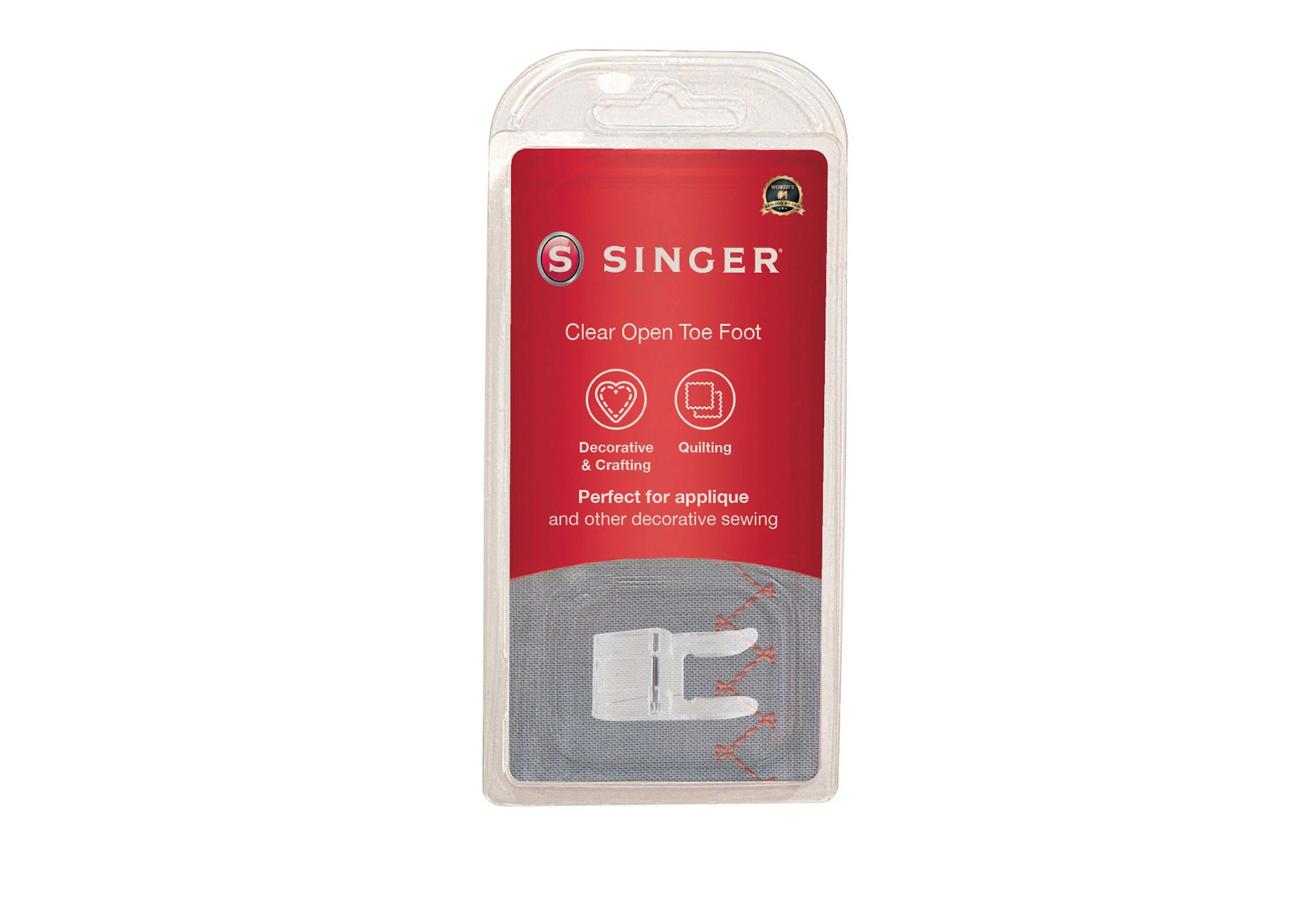 SINGER Clear Open Toe Presser Foot 