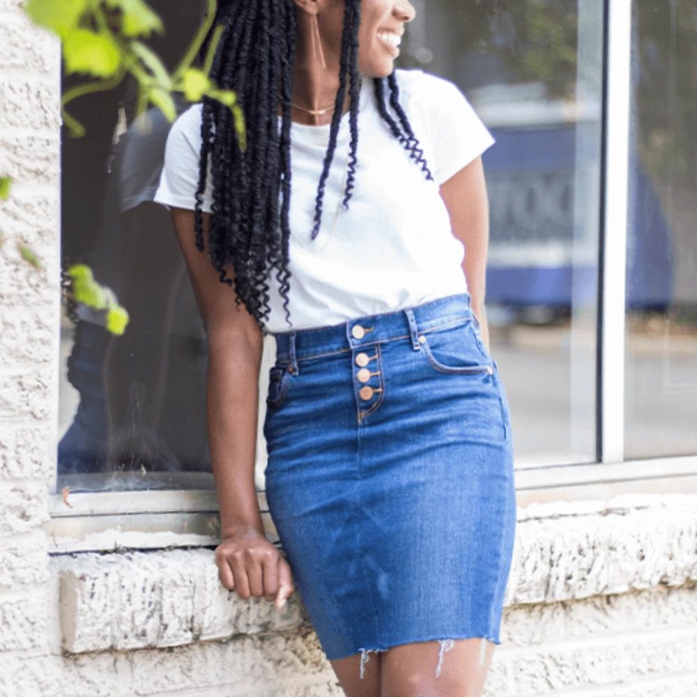 Turning Jeans Into a Skirt