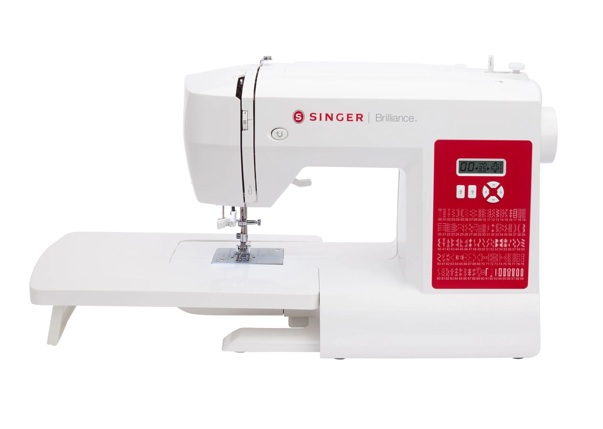 Singer 2932 Sewing Machine - 35 Stitch Patterns, Automatic Needle Threader,  Fully Automatic 1-step Buttonhole, Drop Feed for Free Motion Sewing, Free  Arm with Accessory Storage