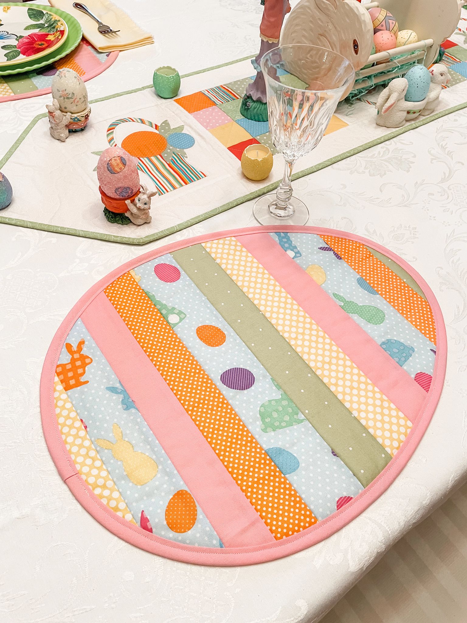 Quilted Easter Egg Placemat