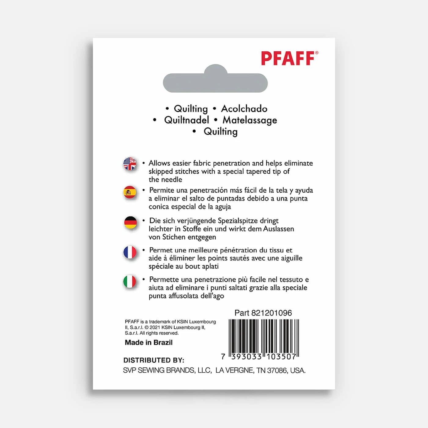 Pfaff Embroidery Titanium Sewing Machine Needles for heavy embroidery
