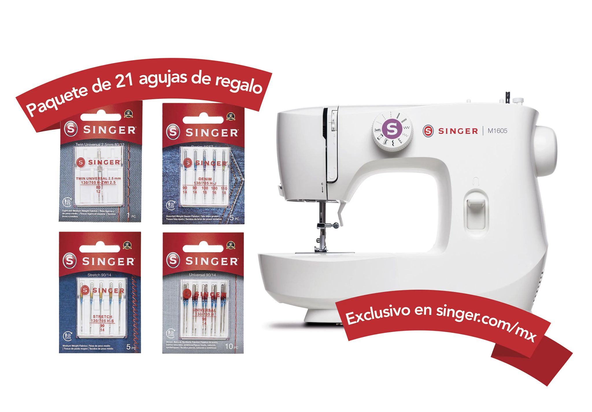 SINGER - Máquina de coser mecánica MX60, 12.42 libras, blanca