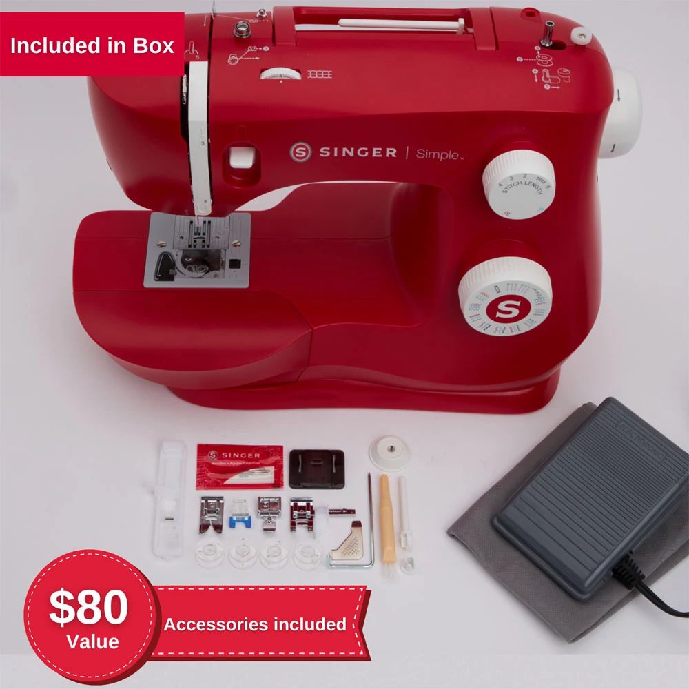 Singer Sewing Machine Red at Jason Lindstrom blog