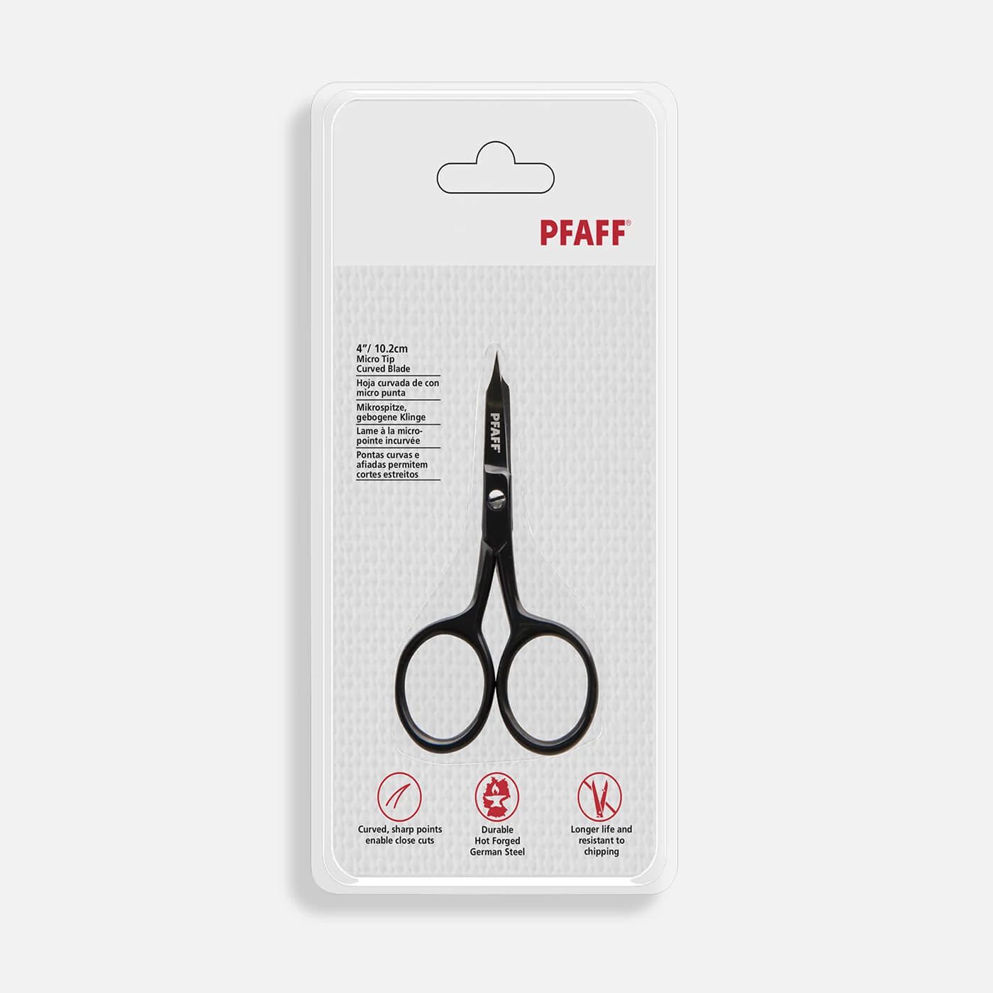 4.5 Sharp Curved Tip Craft Applique Embroidery Scissors, Stainless Steel  Thread Clippers, Black