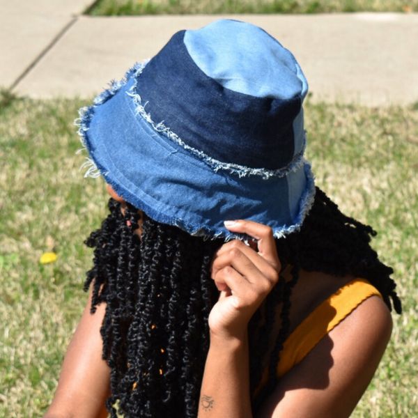 Denim Bucket Hat Upcycle