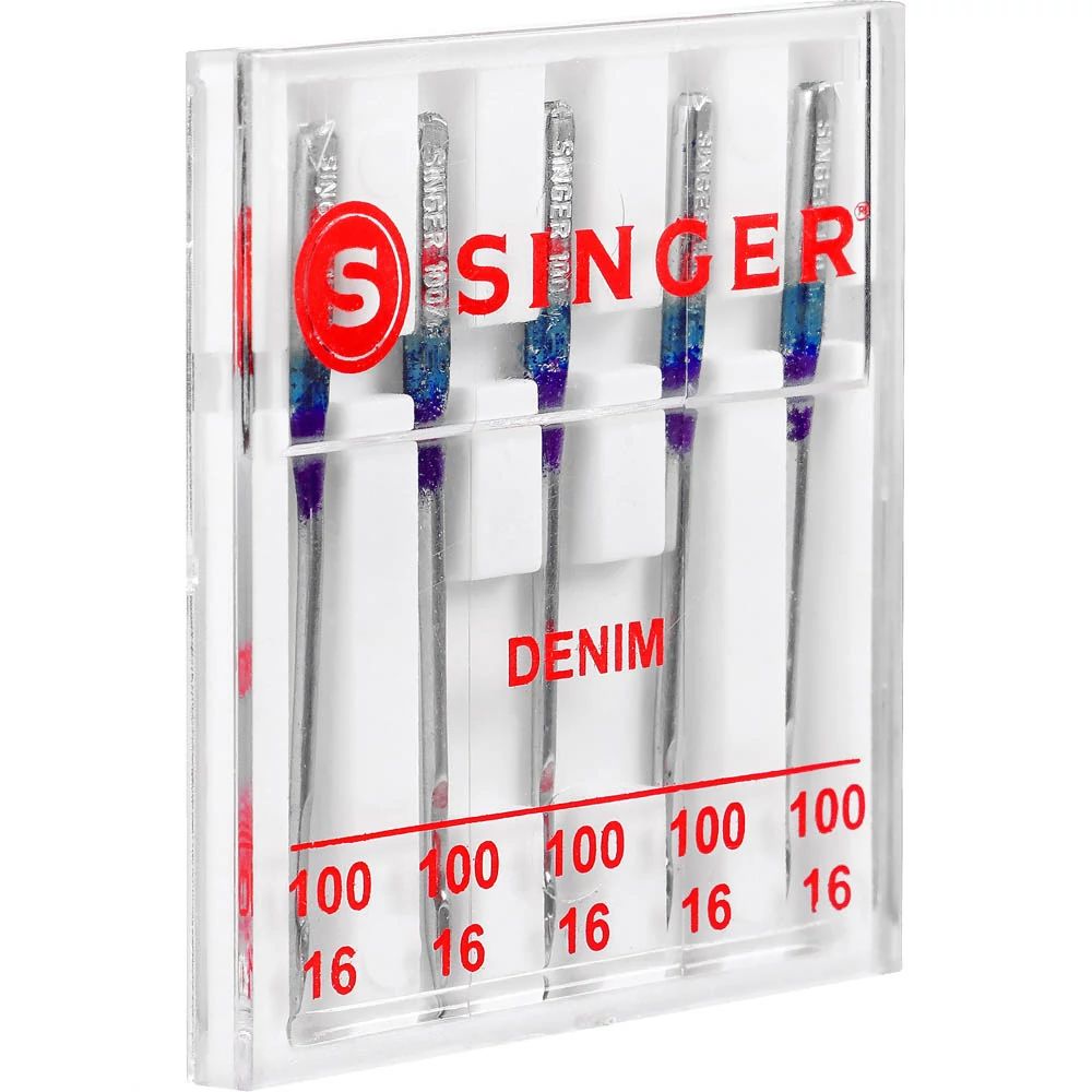  SINGER 2108 Denim Machine Needles, Size 100/16, 3-Pack, 16 3/Pkg