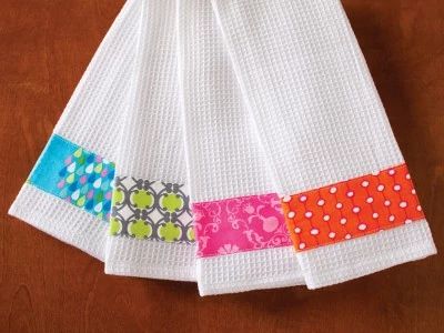 Embellish Towels with Decorative Fabric Trim! A tutorial for BEGINNERS