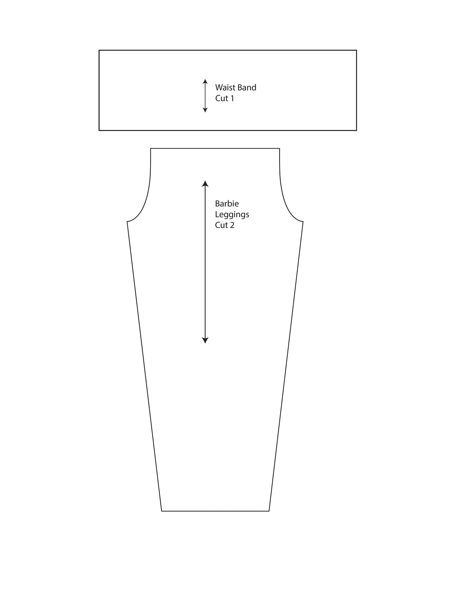 Learn piecing techniques in this Doll Leggings sewing project guide