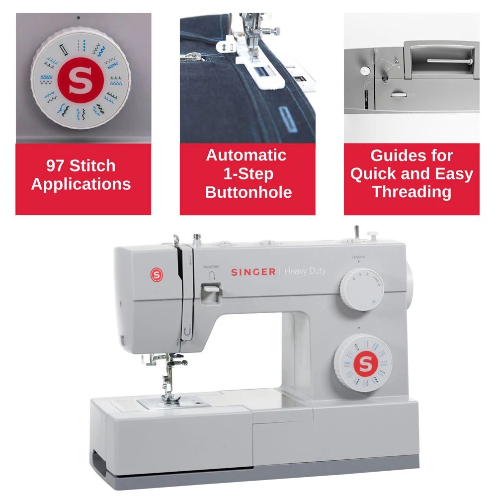 Singer 4423 Heavy Duty Sewing Machine from 209.99 including 100