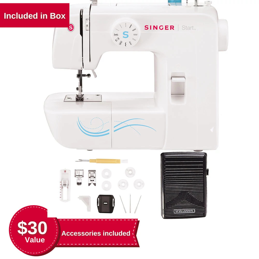 Singer START 1304 Sewing Machine + $65 Accessories