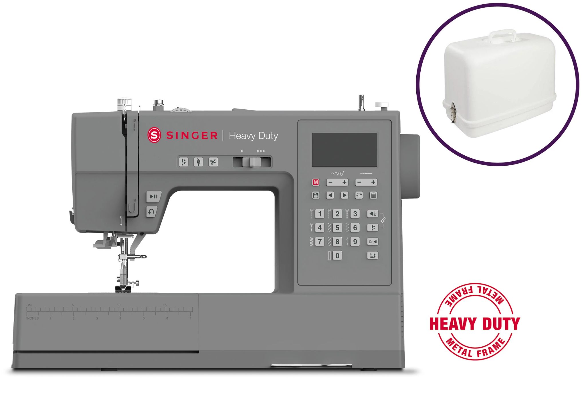 Heavy Duty 6800C Sewing Machine Hard Case Bundle 
